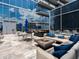 Stunning rooftop terrace with a fire pit, comfortable seating, and city views at 1065 Peachtree Ne St # 3505, Atlanta, GA 30309