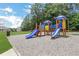 Community playground with colorful slides and play structures, providing a fun and safe environment for children at 417 Red Coat Ln, Woodstock, GA 30188