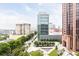 Picturesque city view showcasing modern architecture, lush greenery, and a landscaped plaza at 620 Peachtree Ne St # 1206, Atlanta, GA 30308