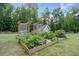 View of the backyard garden area with raised beds and a potting shed at 2385 Saddle Brook Trce, Cumming, GA 30040