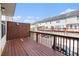 A private wooden deck overlooking the neighborhood at 3262 Cascade Parc Blvd, Atlanta, GA 30311