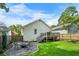 Backyard featuring a patio, fire pit, and green lawn at 504 Angier Ne Ave, Atlanta, GA 30308