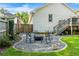 Beautiful backyard with a patio, fire pit, and lush landscaping at 504 Angier Ne Ave, Atlanta, GA 30308