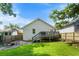 Backyard with patio, fire pit, and stairs to deck at 504 Angier Ne Ave, Atlanta, GA 30308