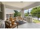 Relaxing covered front porch with comfortable seating and stylish outdoor rug at 504 Angier Ne Ave, Atlanta, GA 30308