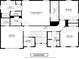 The second floor contains a primary bedroom with baths, hall, three additional bedrooms and laundry room at 105 Marchmont Dr, Locust Grove, GA 30248
