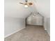 Spacious attic room with neutral carpet, sloped ceilings, and multiple closets at 14 Augusta Way, Hiram, GA 30141