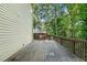 Exterior view of a worn wood deck outside the home at 14 Augusta Way, Hiram, GA 30141
