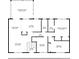 Detailed floor plan showing layout of living room, kitchen, bedrooms, bathrooms, and a screened porch at 2825 Shea Sw Way, Marietta, GA 30060