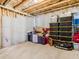 Storage in basement with luggage and plastic containers at 340 Louise Ln, Canton, GA 30114