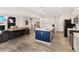 Open concept kitchen with center island, breakfast bar and stainless steel appliances at 340 Louise Ln, Canton, GA 30114