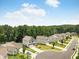 Charming, suburban street view with sidewalks, green lawns, and a tree lined backdrop at 340 Louise Ln, Canton, GA 30114