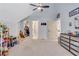 Spacious bedroom with vaulted ceilings, walk-in closet, and ensuite bathroom at 4250 Summit Dr, Marietta, GA 30068