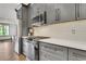 Modern kitchen with stainless steel appliances, sleek countertops, and stylish design at 4250 Summit Dr, Marietta, GA 30068