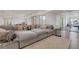Bright living space with a large sectional, hardwood floors, and ample natural light at 4250 Summit Dr, Marietta, GA 30068