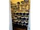 Organized pantry with wire shelves and storage baskets for efficient storage solutions at 704 Kenton Ct, Locust Grove, GA 30248