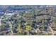 Overhead view of a property located in a community surrounded by other residential homes and abundant lush trees at 3081 Frankie Ln, Duluth, GA 30096