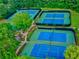 Aerial view of the community tennis courts at 365 Morning Dew Cir, Roswell, GA 30075