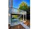 A multi-level back deck provides outdoor entertainment space in this backyard at 365 Morning Dew Cir, Roswell, GA 30075