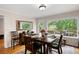 Dining area with a view and furniture for six people to dine comfortably at 3990 Wesley Chapel Rd, Marietta, GA 30062