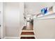 Open hallway featuring beautiful dark hardwood floors and modern neutral paint at 4776 Highside Way, Smyrna, GA 30082
