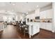 Open-concept kitchen with large island and modern fixtures at 4776 Highside Way, Smyrna, GA 30082