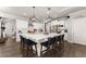 Bright kitchen with a large island, stainless steel appliances, and a stylish design at 7820 Longview Dr, Cumming, GA 30041