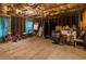 Unfinished basement with curtained windows and exposed ceiling at 3460 Drayton Manor Run, Lawrenceville, GA 30046