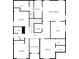 Detailed floor plan showcasing the layout of the second floor, including the bedrooms, bathrooms, and laundry room at 3460 Drayton Manor Run, Lawrenceville, GA 30046