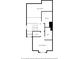 Second floor plan featuring two bedrooms, a bath, and a walk-in closet at 884 Edgewater Cir, Marietta, GA 30062