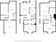 Detailed floor plan showcasing layout of the property's three levels at 884 Edgewater Cir, Marietta, GA 30062