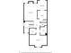 First floor plan featuring a living room, dining area, kitchen, bedroom, and two bathrooms at 884 Edgewater Cir, Marietta, GA 30062