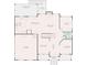 First floor plan featuring a living room, dining room, kitchen, office, and garage at 1120 Bagwell Dr, Kennesaw, GA 30152