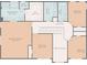 Second floor plan including a primary bedroom, three additional bedrooms, and two bathrooms at 1120 Bagwell Dr, Kennesaw, GA 30152