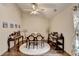 Dining room with wood-style floors and decorations at 2837 Peachstone Ct, Lawrenceville, GA 30043