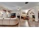 Inviting living room featuring fireplace, wood floors, and ample space for entertaining at 2837 Peachstone Ct, Lawrenceville, GA 30043