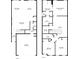 Detailed floor plan showcasing layout with room dimensions for a two-story home at 3546 Sorrel Ln, Duluth, GA 30096