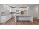 Modern kitchen with white cabinetry, granite countertops, and stainless steel appliances at 3546 Sorrel Ln, Duluth, GA 30096