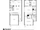A detailed floor plan of both levels, showcasing the layout and dimensions at 7628 Summer Berry Ln, Lithonia, GA 30038
