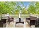 Relaxing balcony space furnished with comfortable wicker seating, perfect for enjoying outdoor living and serene views at 1879 Johnson Ne Rd # 10, Atlanta, GA 30306
