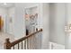 Upstairs laundry room, conveniently located near bedrooms, featuring a washer and dryer at 230 Fender Walk, Marietta, GA 30060
