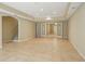 Spacious basement with tile floors, recessed lighting, and an open floor plan at 2802 Arabian Ne Trl, Marietta, GA 30062