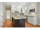 Modern kitchen with granite counters, stainless steel appliances, and center island at 2802 Arabian Ne Trl, Marietta, GA 30062