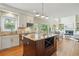 Spacious kitchen featuring a center island, stainless steel appliances, and an open floor plan at 2802 Arabian Ne Trl, Marietta, GA 30062