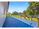 Spacious blue back deck overlooks green yard, perfect for outdoor entertaining at 2905 Jim Owens Nw Rd, Kennesaw, GA 30152