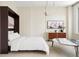 Comfortable bedroom with murphy bed, stylish furniture, and ample space at 20 Marietta Nw St # 15D, Atlanta, GA 30303
