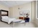 Cozy bedroom with Murphy bed, modern furniture, and natural light at 20 Marietta Nw St # 15D, Atlanta, GA 30303