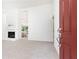 Bright living room features a stone fireplace, neutral carpet, and inviting open layout at 2753 Fireside Se Ct, Marietta, GA 30067