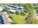 Aerial view of condominium complex with manicured lawn and convenient parking spaces at 13 Ivy Ne Sq, Atlanta, GA 30342