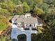 Aerial shot of home with great curb appeal at 4395 Woodland Brook Se Dr, Atlanta, GA 30339